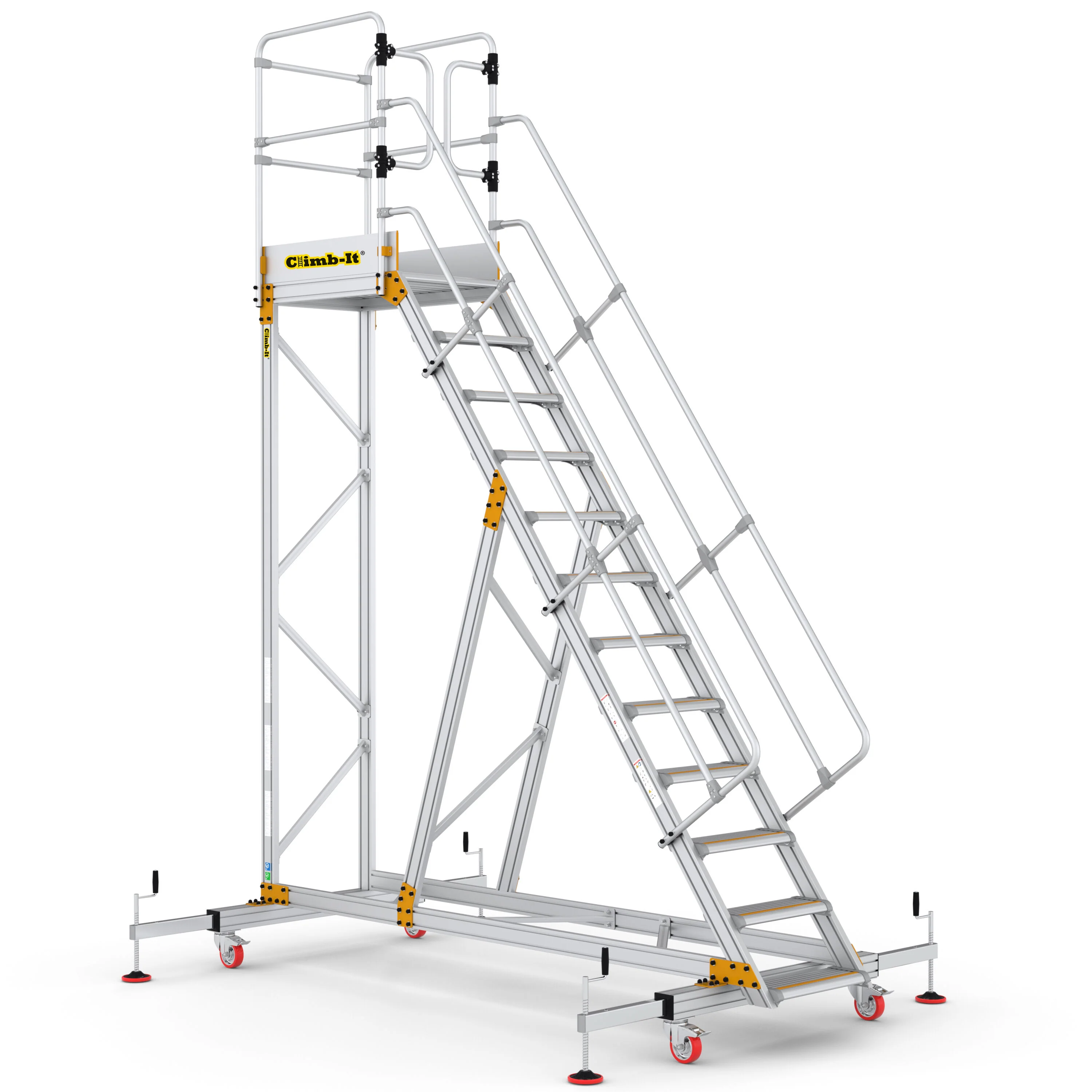 Extra Large Platform Safety Steps with Adjustable Stabilisers - Image 2