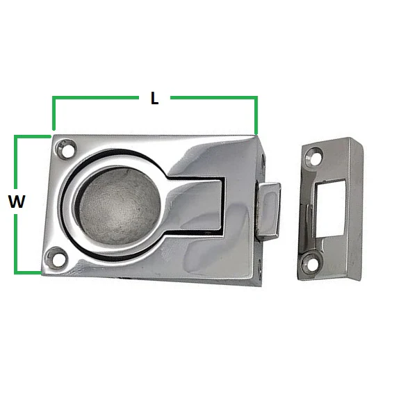 Flush Lifting Pull & Plate ¦ Stainless Steel - Image 2
