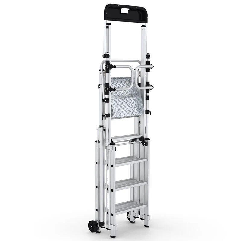 Folding Telescopic Large Platform Step with Safety Gates - Image 5
