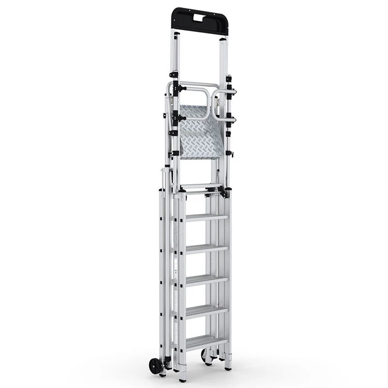 Folding Telescopic Large Platform Step with Safety Gates - Image 8