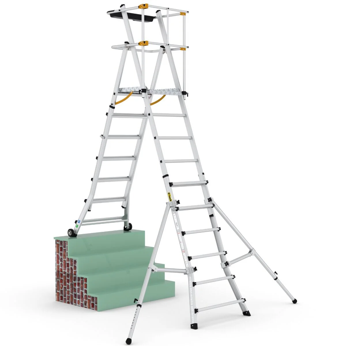 Folding Telescopic Large Platform Steps - Image 2