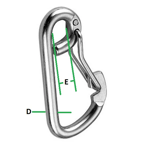Formed Eye Carbine Hook ¦ Stainless Steel - Image 2