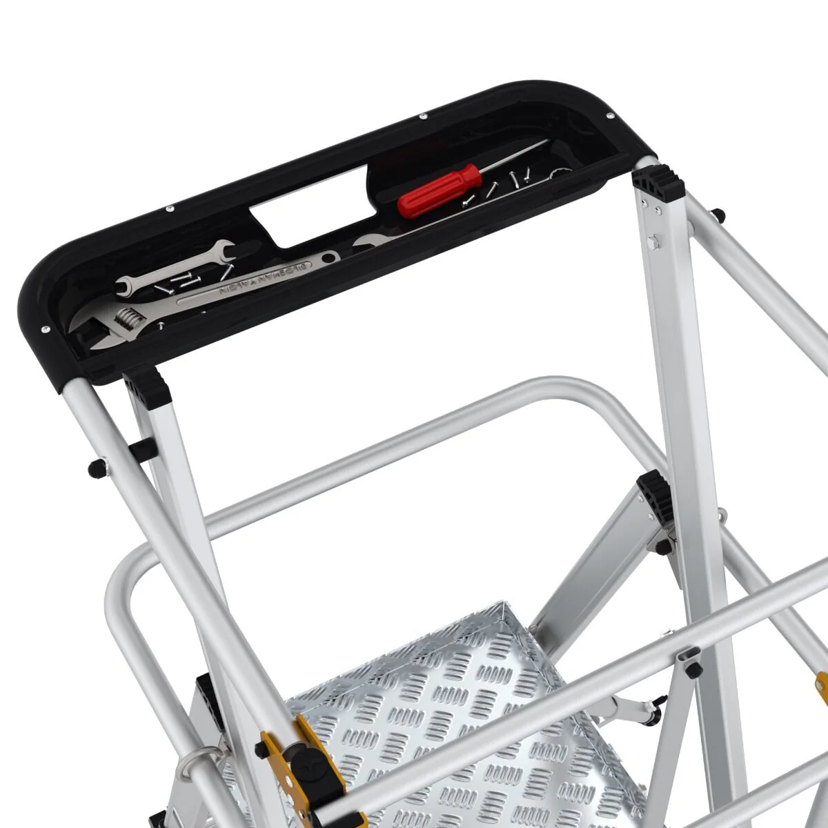 Large Platform Folding Steps with Safety Gates - Image 12