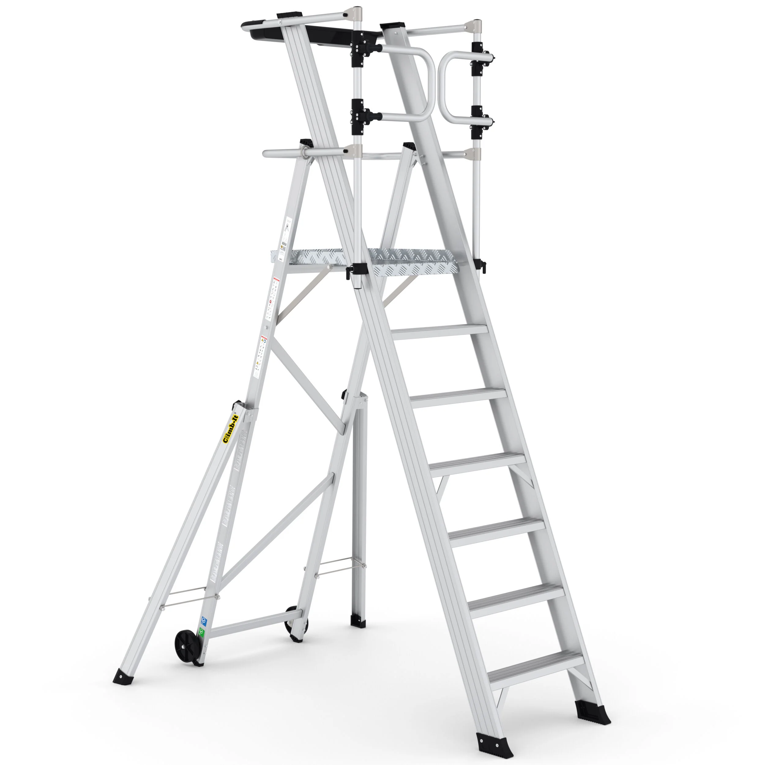 Large Platform Folding Steps with Safety Gates - Image 4