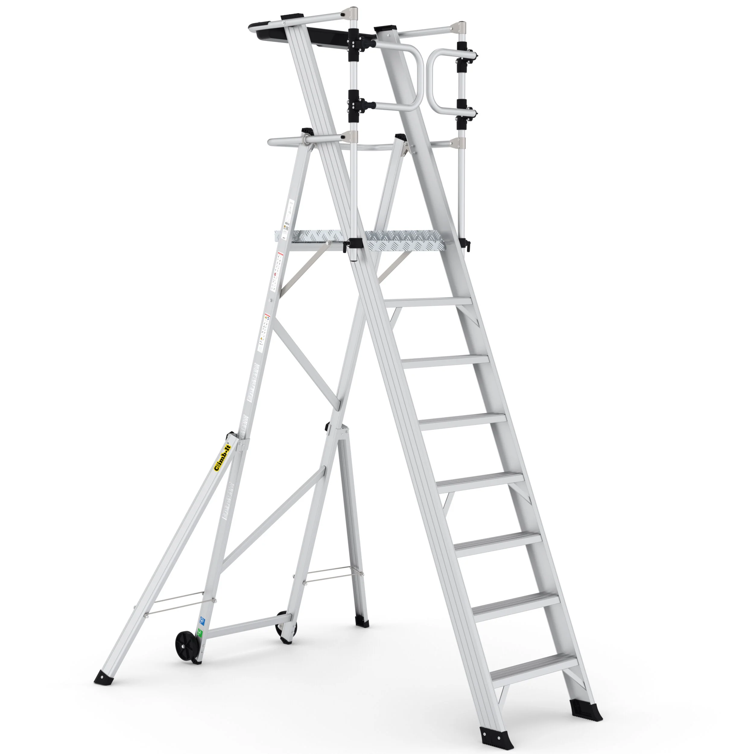 Large Platform Folding Steps with Safety Gates - Image 5