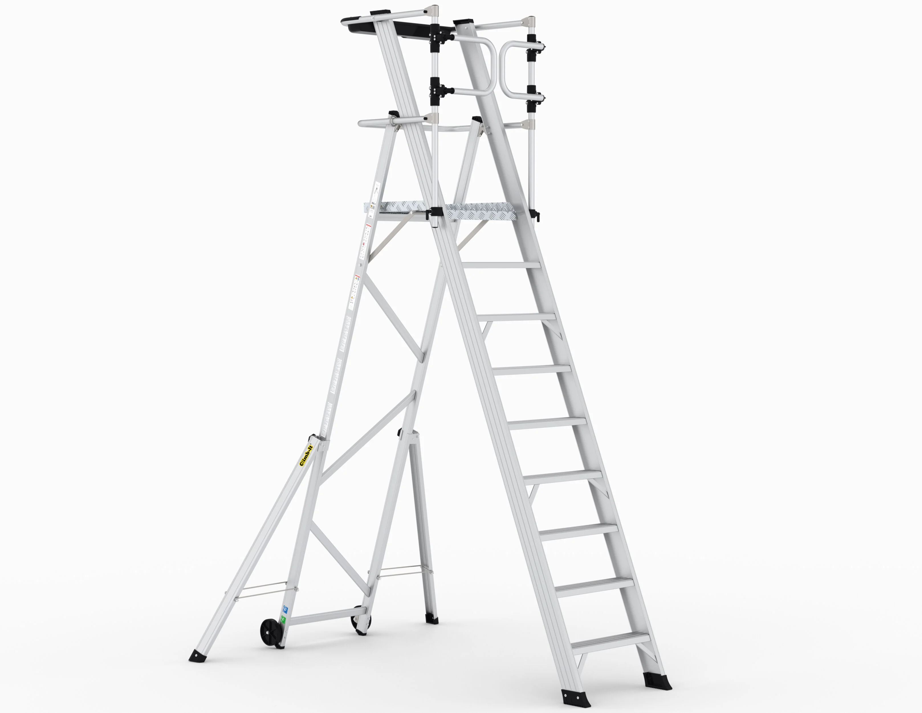 Large Platform Folding Steps with Safety Gates - Image 6