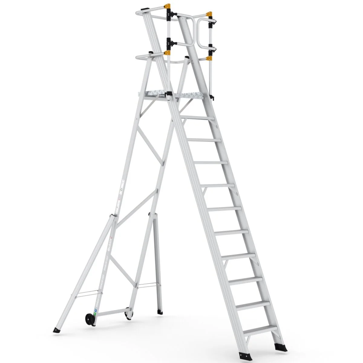 Large Platform Folding Steps with Safety Gates - Image 8