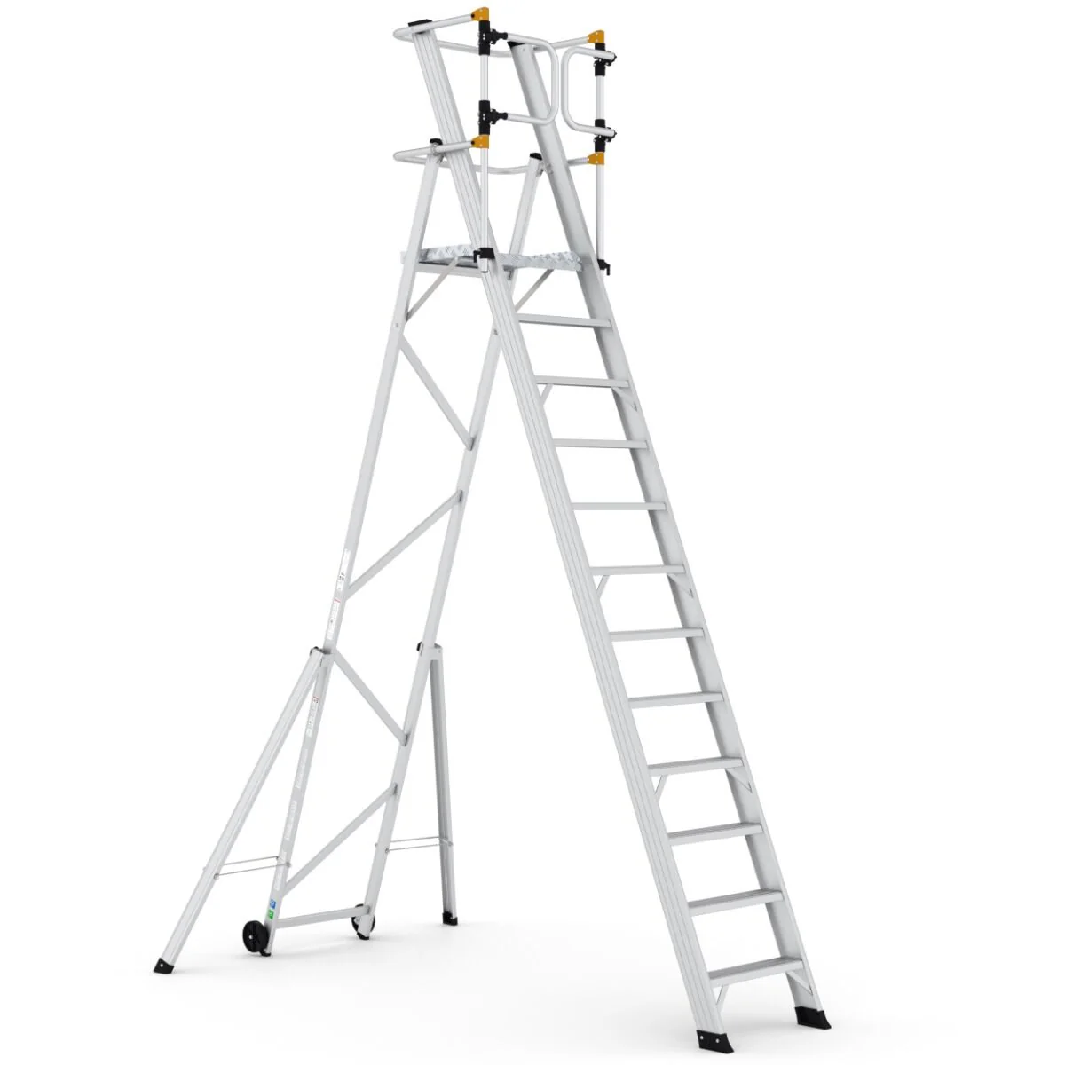 Large Platform Folding Steps with Safety Gates - Image 9