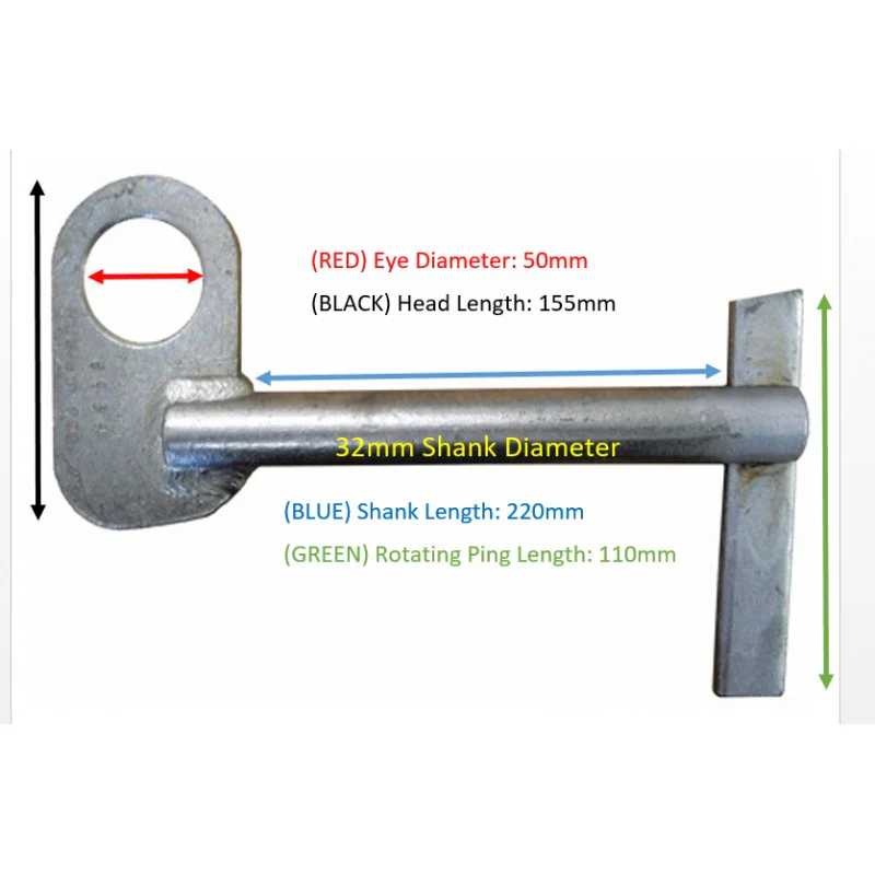 Man Hole Lifting Pin ¦ Key Type - Image 2