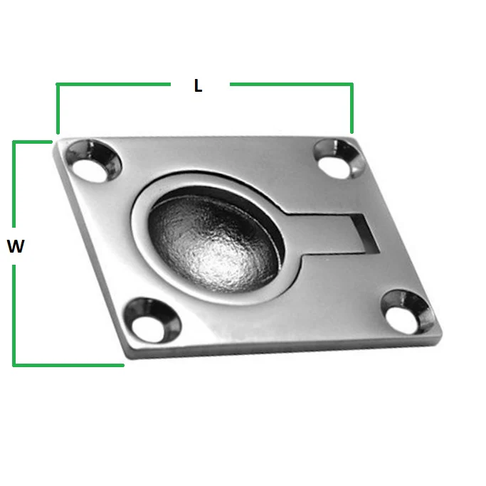 Small Flush Lifting Pull ¦ Stainless Steel - Image 2