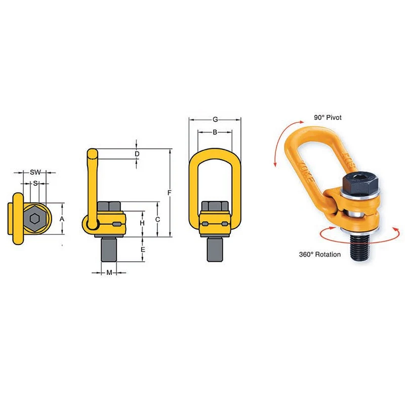 YOKE Type 211 Swivel Hoist Ring - Image 2